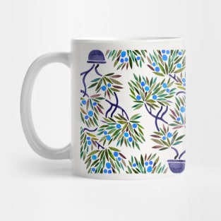 Blue  Bonsai Orange Mug